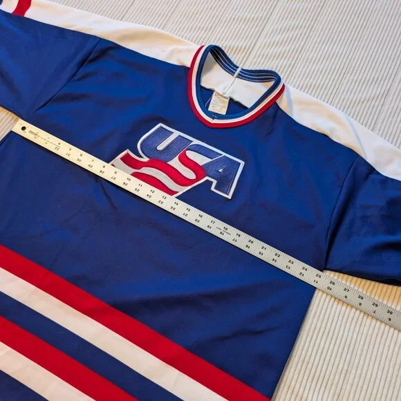 Vintage 1988 Olympic Team USA Hockey Jersey CCM XL - Picture 3 of 11
